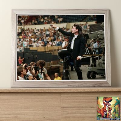 U2 Bono Live Aid : Professional Photo 10''x8''
