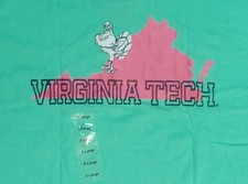 Virginia Tech Hokies Turkey t shirt NEW nwt HOKIEBIRD college football