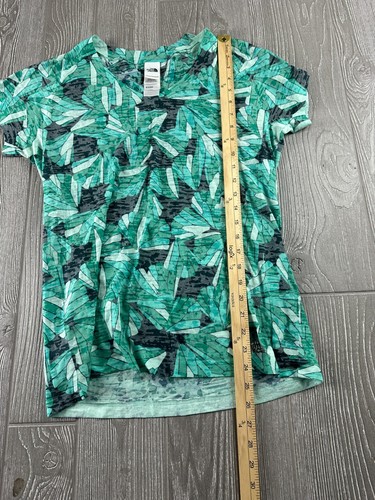 NORTH FACE Womens Size Large T Shirt Green Print - Picture 4 of 10