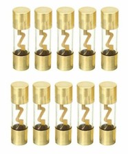 IMC Audio AGU Fuse 80 Amp Car Audio Power Glass Tube Gold Plated 10 Pack