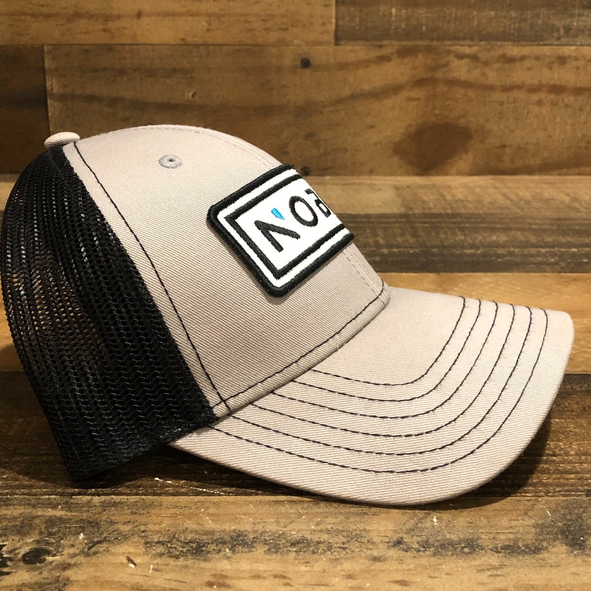 Nobo Hat Snapback Baseball Cap Mens Gray Black Benton Harbor