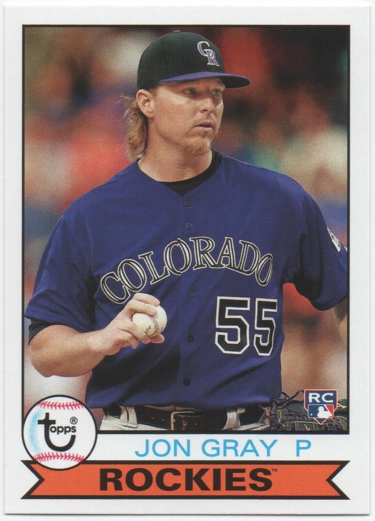 Jon Gray 2016 TOPPS ARCHIVES Base 1979 Design RC #154 Rockies