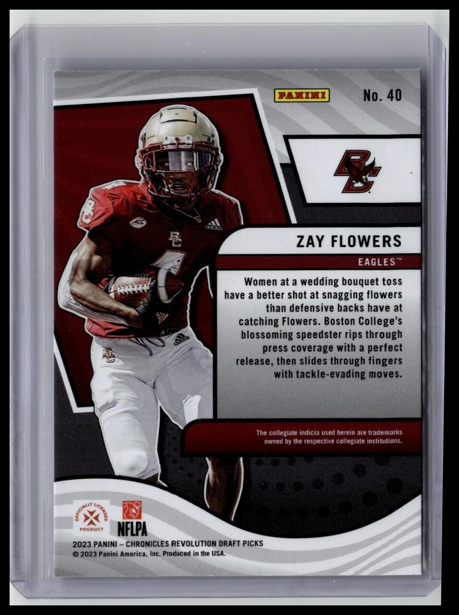 2023 Chronicles Draft Picks #40 Zay Flowers Revolution Galactic