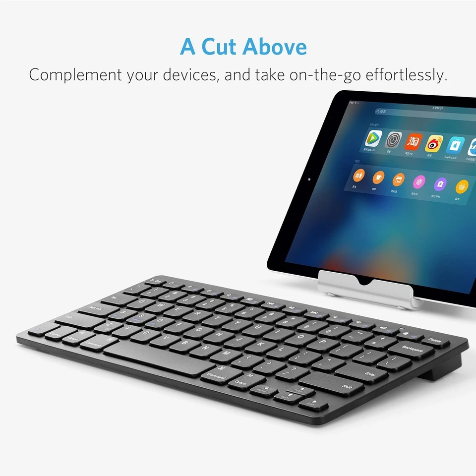 Anker Bluetooth Ultra-Slim Keyboard for iPad Air 2 / Air, iPad Pro, iPad mini 4 - Image 2 of 4