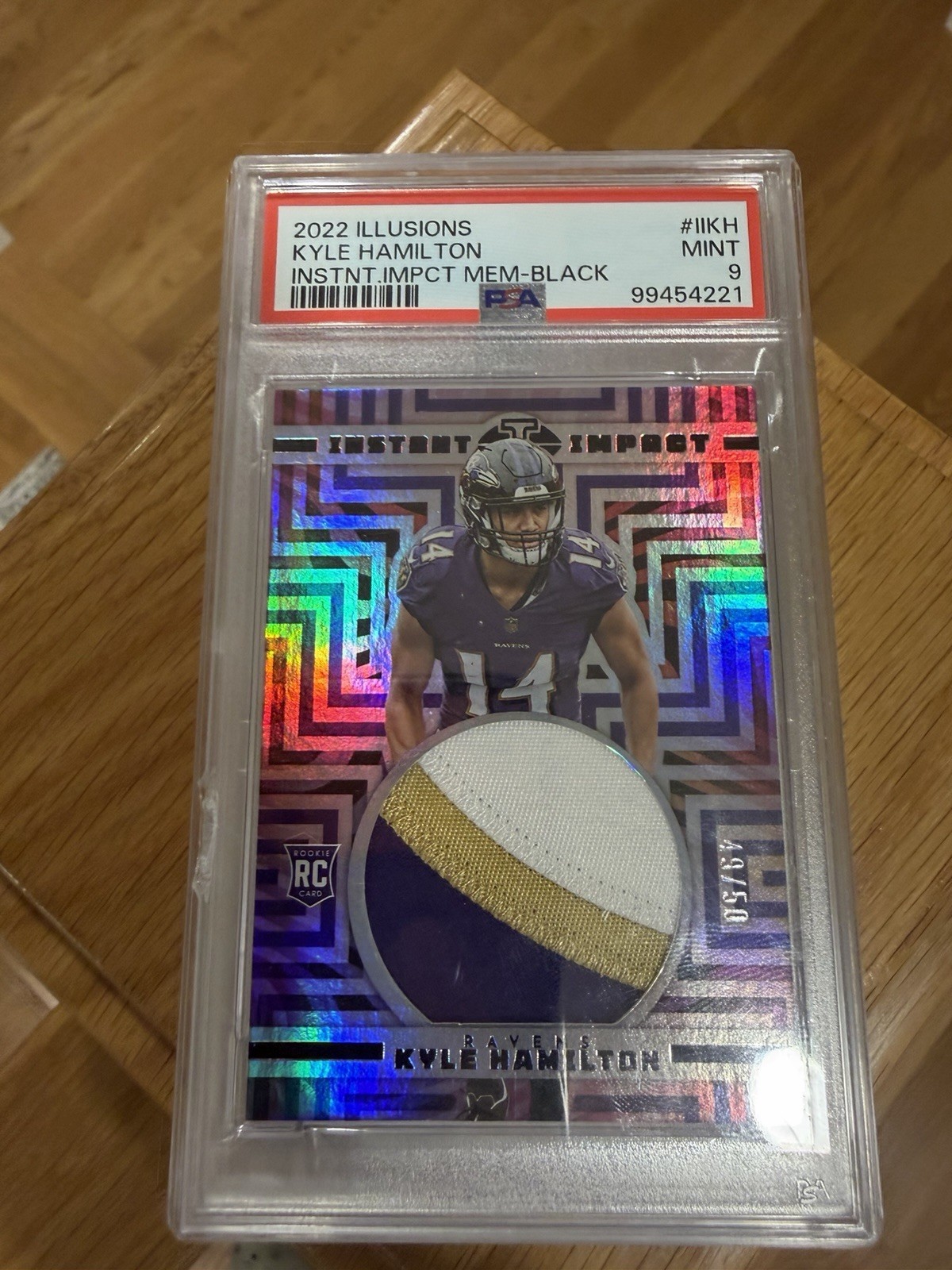 Kyle Hamilton Panini Illusions Instant Impact Memorabilia #IIKH Base