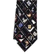 Vintage Nicole Miller Silk 1995 Sportsman Sports Tie Necktie