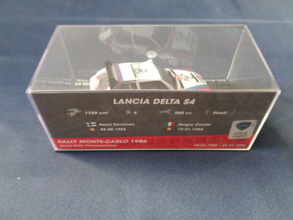 MODELLINO SCALA 1/43 LANCIA DELTA S4 RALLY MONTE-CARLO 1986 H. TOIVONEN S.CRESTO - Immagine 2 di 2
