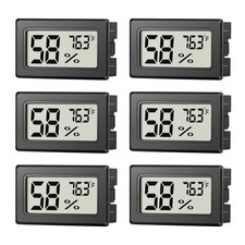 6 Pack Mini Hygrometer Indoor Humidity Meter, Digital Thermometer Monitor