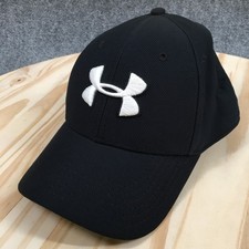 Under Armour Classic Fit Baseball Cap Unisex Black M-L Curved Brim Embroidered