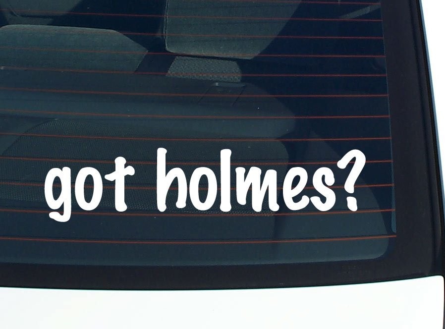 Holmes Family Funny Car Decal Bumper Sticker Vinyl Window Pride