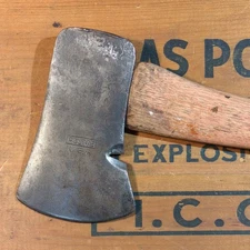 Vintage Plumb USA Permabond BSA Style Hatchet, Original Handle 