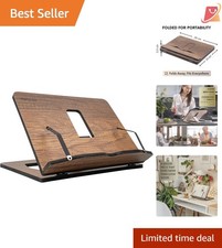 Wood Book Stand Reading Holder Cookbook Holder Adjustable Kitchen Book