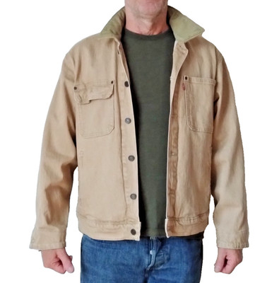Levis Sunset Trucker Jacket, beige, S,  Kragen aus Cord