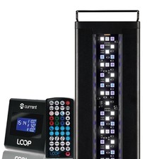 24-36" LED Saltwater Reef Aquarium Light 24-Hour IR Lighting Wave Pump Contr