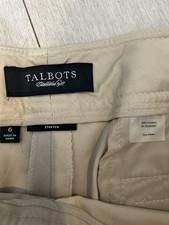 Talbots Tan Wide Leg Trousers Size 6