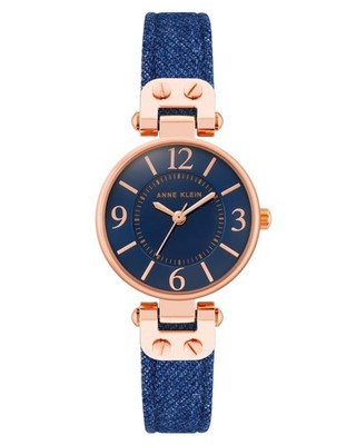 Anne Klein Damenuhr mit Lederarmband