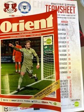 Leyton Orient v Peterborough United Programme 14/03/2026 Plus Team Sheet