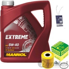 MANN ÖLFILTER+5L MANNOL 5W40 ÖL passend für VOLVO C70 S60 S80 V40 V70 XC70 XC90