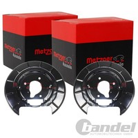 2X Metzger Spritzbleche Bremsscheiben Hinten Passend FÜR Peugeot 406