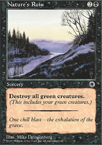 Magic MTG - Nature's Ruin - Portal - EXC - EN