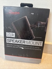 Rocketfish RF-HSWM2B Tilting Wall Mounts for Small Speakers 2 Pieces - Black