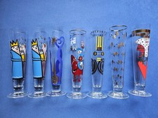 7 schöne RITZENHOFF Biergläser Künstlergläser 🔴 Design Sammler Top