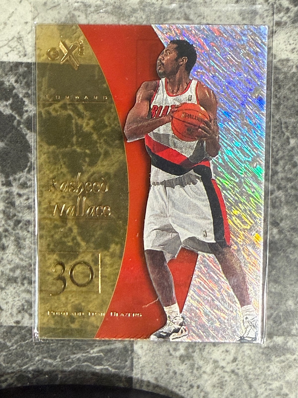 1997-98 E-X2001 #56 Rasheed Wallace