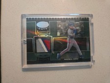 Jose Vidro 2004 LEAF CERTIFIED CUTS JERSEY PATCH MIRROR EMERALD 120 SSP  3/5