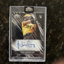 2024 Topps Chrome Black - Autographs Nick Gonzales #CBA-NG (AU, RC) Rookie