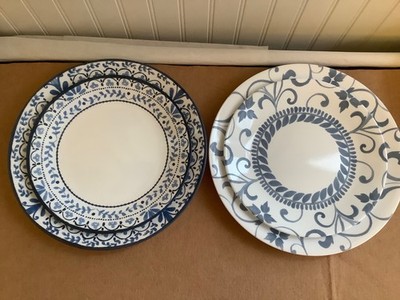 Corelle Portofino & Artemis plates (2 lunch & 2 dinner) mix & match