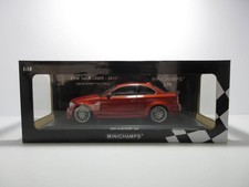 Miniature Car 1/18 Minichamps BMW 1 Series M Coupe 2011 Orange Metallic Dealer M