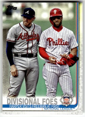 2019 Topps Update #US260 Divisional Foes (Freddie Freeman / Bryce Harper)
