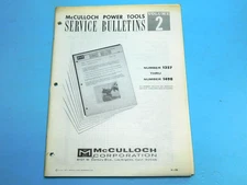 OEM SERVICE BULLETINS MANUAL FOR McCULLOCH POWER TOOLS VOLUME 2