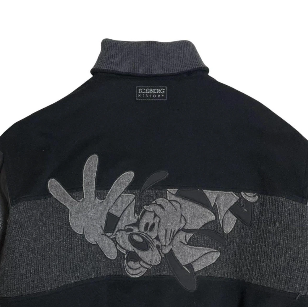 Iceberg HISTORY Vintage Goofy Black Jacket Size 52 Men's Rare From Japan image 6