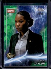 2025 Topps Chrome Marvel Sapphire Leila Taylor Green Refractor DEBUT #/99