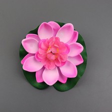 Artificial Lotus Water Lily Flower Floating Pool Pond Decor Eternal Plant 6/12