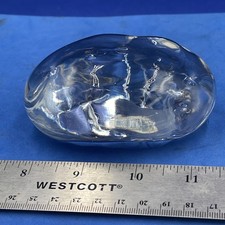 Vintage Galway Irish Crystal Potato Spud Rock Paperweight 3 in x 2.5 in x 2
