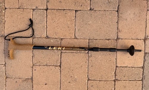 LEKI Wanderfreund Single Hiking Trekking Pole Walking Stick Collapsible 27-51”