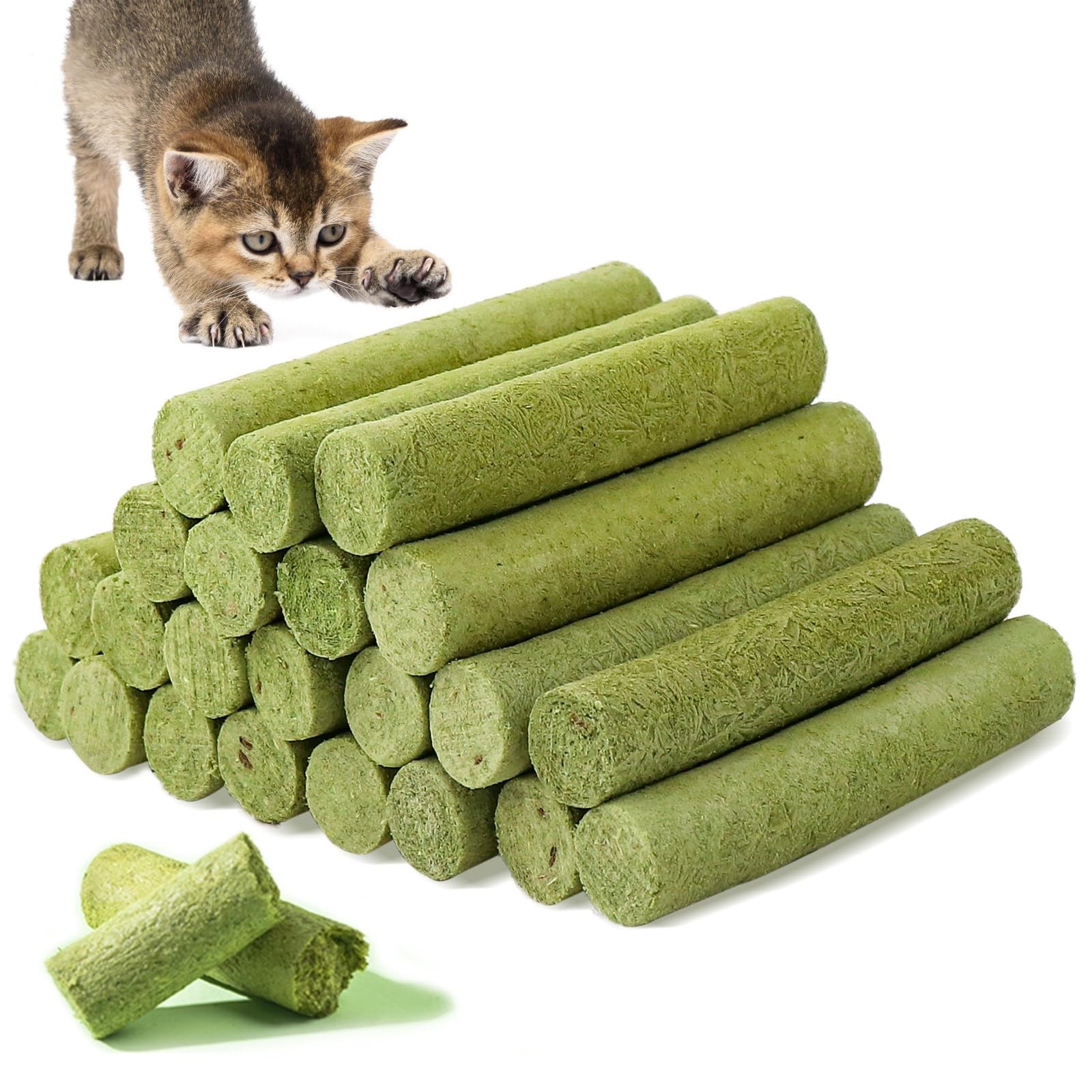 Bastoncini Erba Gatta 100g: Snack Liofilizzato Naturale per Gatti Felici