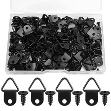 100Pcs Photo Frame Hook Half Circle Ring Triangle Hanging Ring Picture Hangers