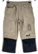 Jack Wolfskin Pantalon Garçon Enfant Toile Marron Taille 140 cm