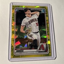 Liam Norris 2020 Bowman Chrome Draft Sapphire Edition Yellow /99 #BD-147 1st