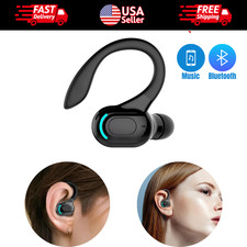 New Bluetooth 5.1 Headset Wireless Earbuds Earphones Stereo Headphones Ear Hook 