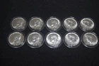 LOT OF ( 10 ) UNCIRCULATED 1969 D JOHN KENNEDY 40% SILVER HALF DOLLARS FAST SHIP