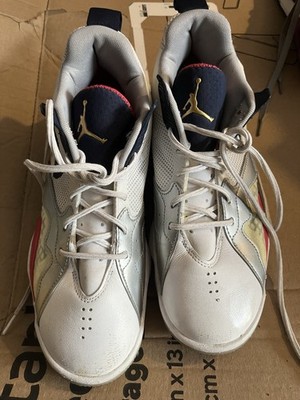 NIKE AIR JORDAN ZOOM 92 WHITE OBISIDIAN TRUE RED OLYMPIC MODEL CK9183-101 SIZE 9