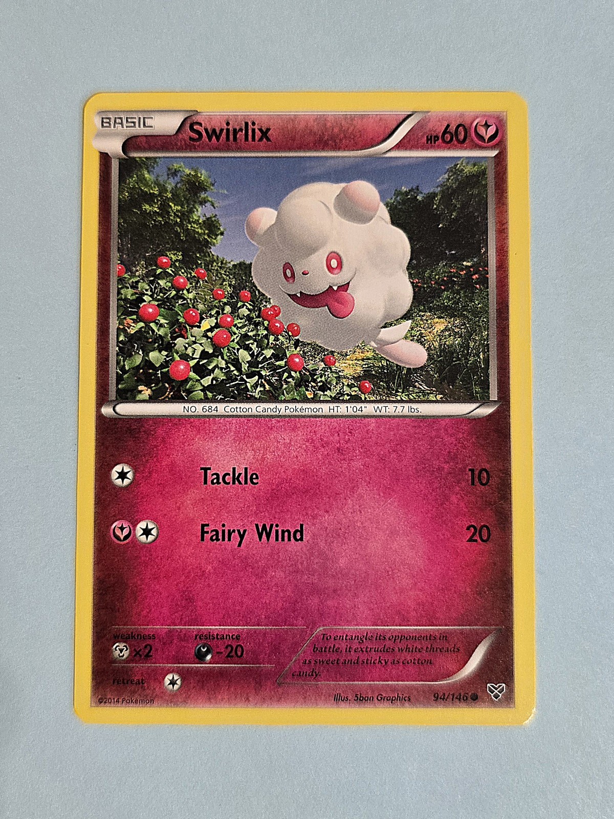 2014 Swirlix 94/146 - XY - NM Pokémon TCG 