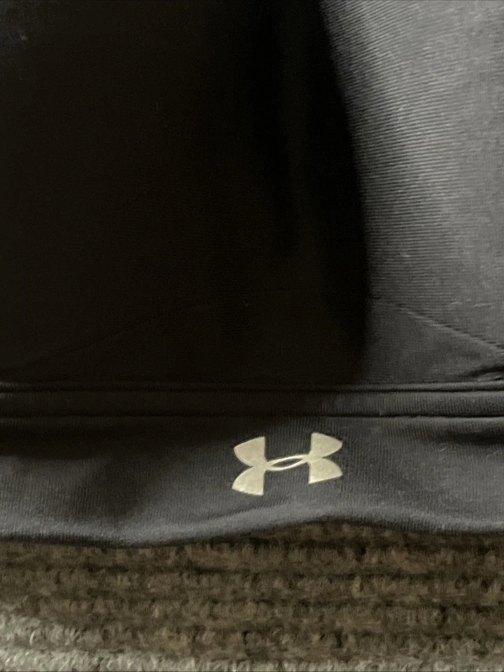 安德玛运动文胸女式黑色 32DD UA 带钩训练健身房交叉贴合 — 第 2/4 张图片