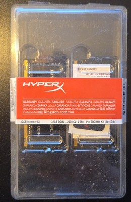 Kingston HyperX Impact HX424S14IBK2/32 32GB Kit 2400MHz DDR4 CL14 SODIMM