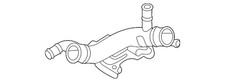 Genuine Audi Radiator Coolant Hose Adapter 4k0-121-485-q