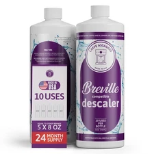 Breville Descaler Solution - 10 Uses 2 Year Supply Eco-Friendly USA Made